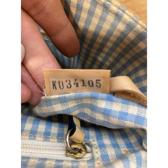 DOONEY & BOURKE COLORFUL COATED CANVAS PLAID SHOULDER BAG - Picture 16 of 16